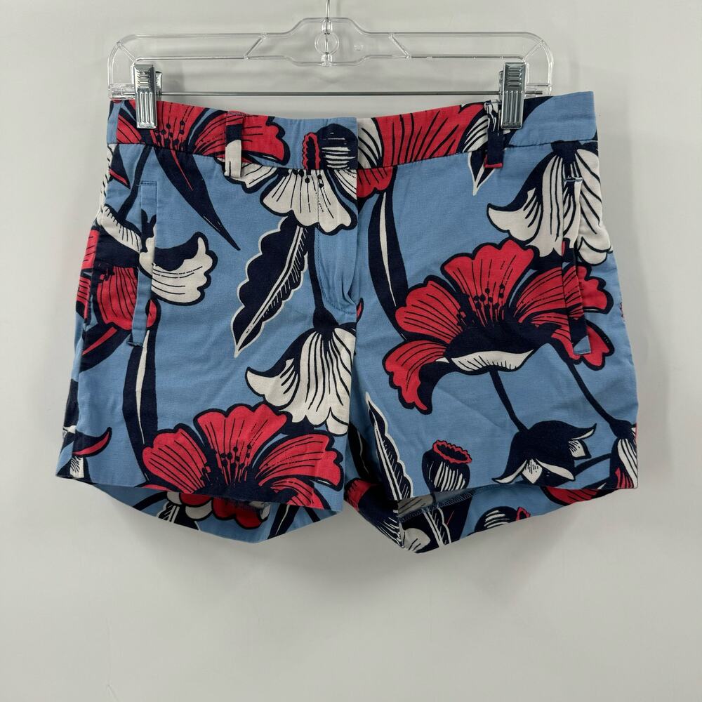 J.Crew Pink and blue floral cotton shorts